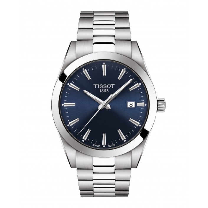 WATCH T1274SB STEEL BLUE DIAL 40 MM QUARTZ GENTLEMAN TISSOT